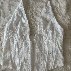 white halter tank top